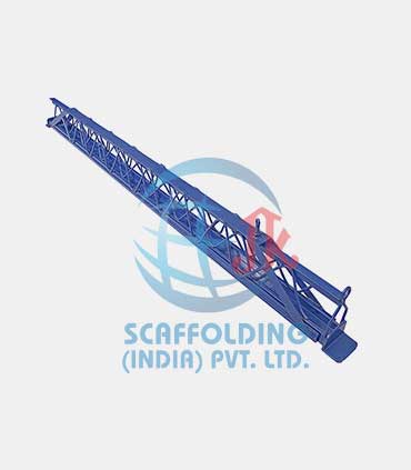 Steel and concrete structural construction with temporary support